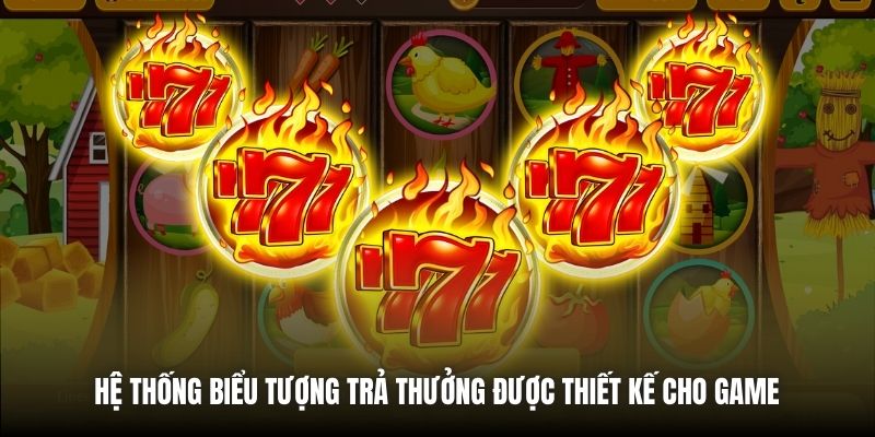 Hệ thống biểu tượng trả thưởng được thiết kế cho game 