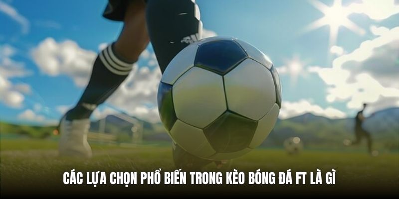 Các lựa chọn phổ biến trong kèo bóng đá FT là gì 
